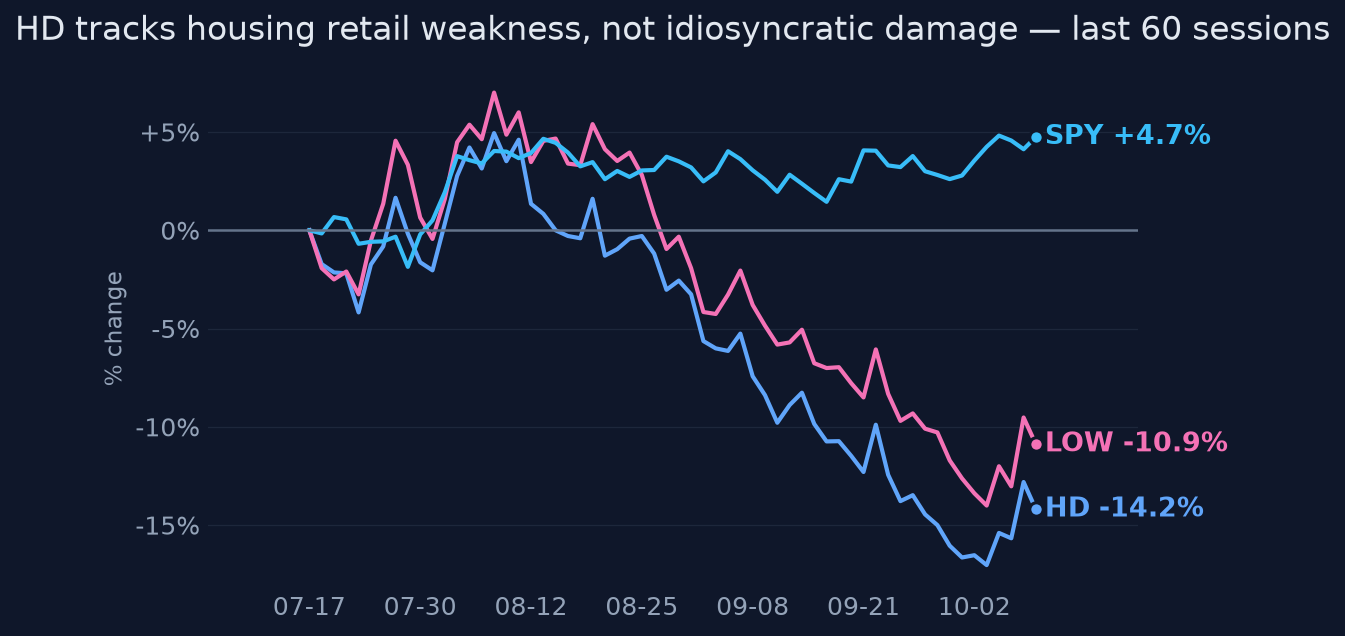 HD tracks housing retail weakness, not idiosyncratic damage